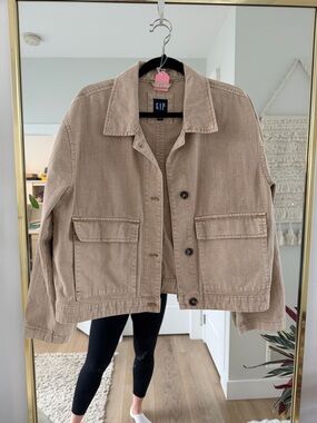 GAP Women's Beige Utility Jean Jacket